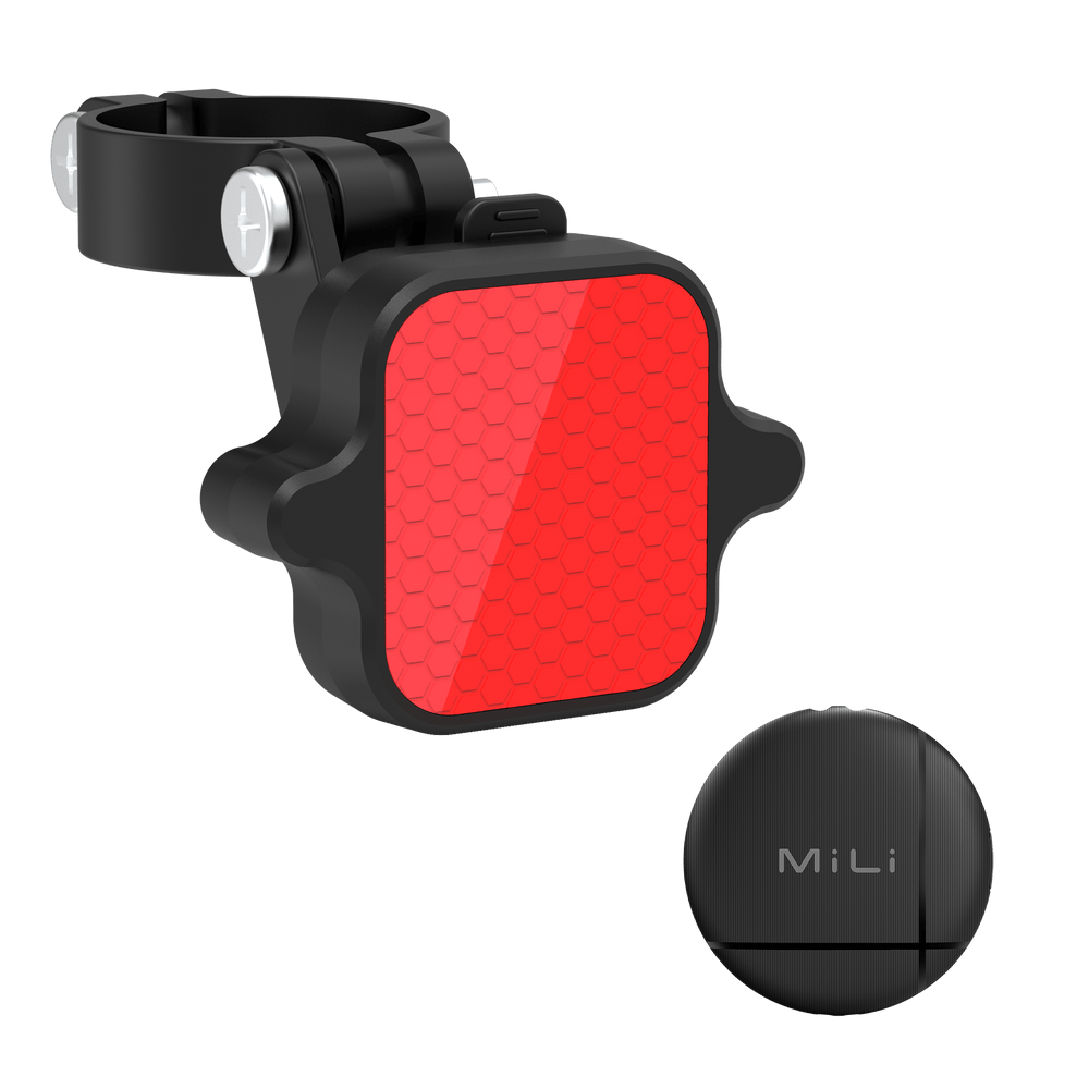 Bicycle Tail Light - Built - in LiTag Apple Tracker - MiLi