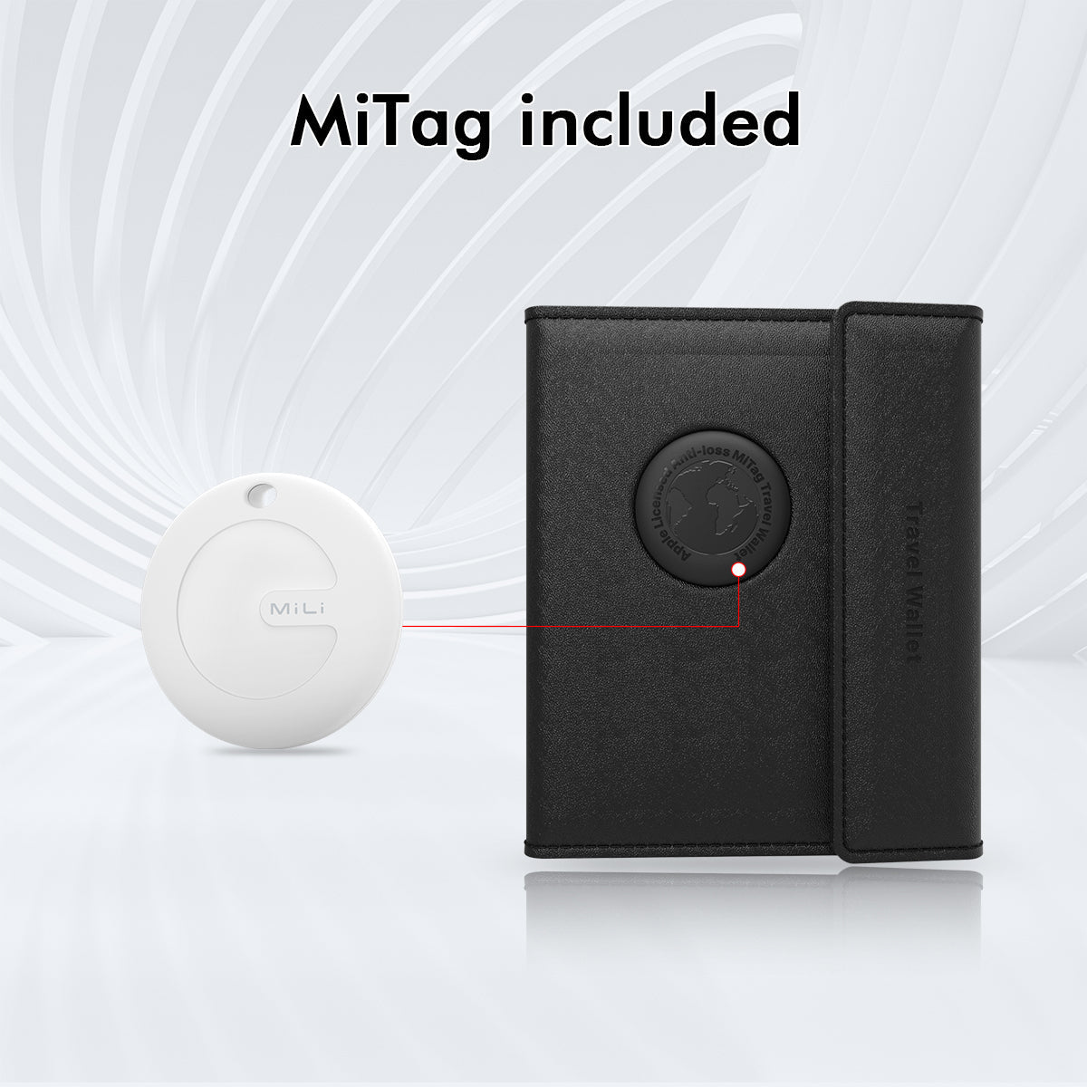 MiBook - Android MiTag Trackable Travel Passport Wallet - MiLi