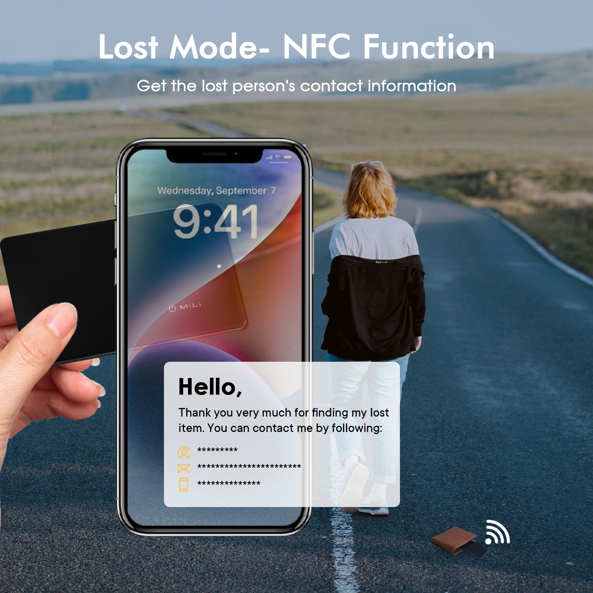 MiCard Wallet Anti - loss Card - MiLi