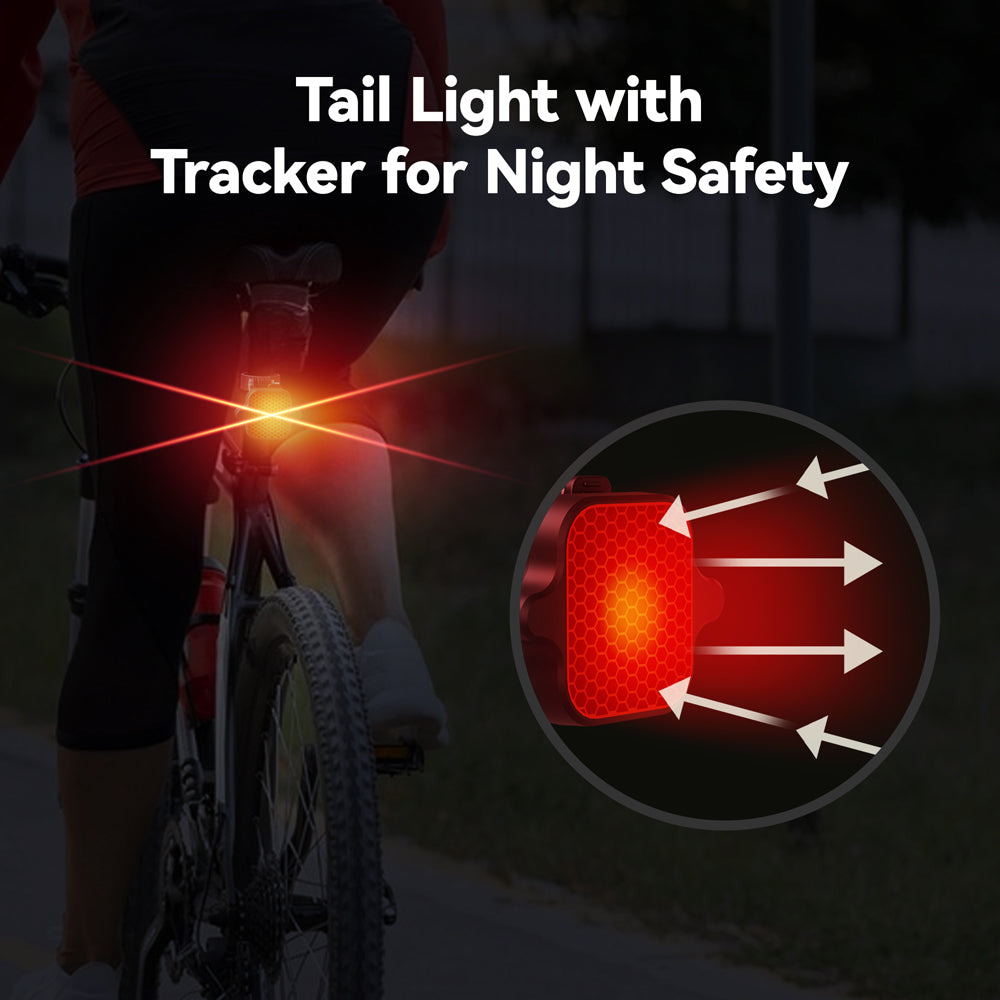 Apple Bicycle Tail Light With Apple airtag