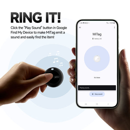 MiTag Go - Android Item Finder with Holder Case