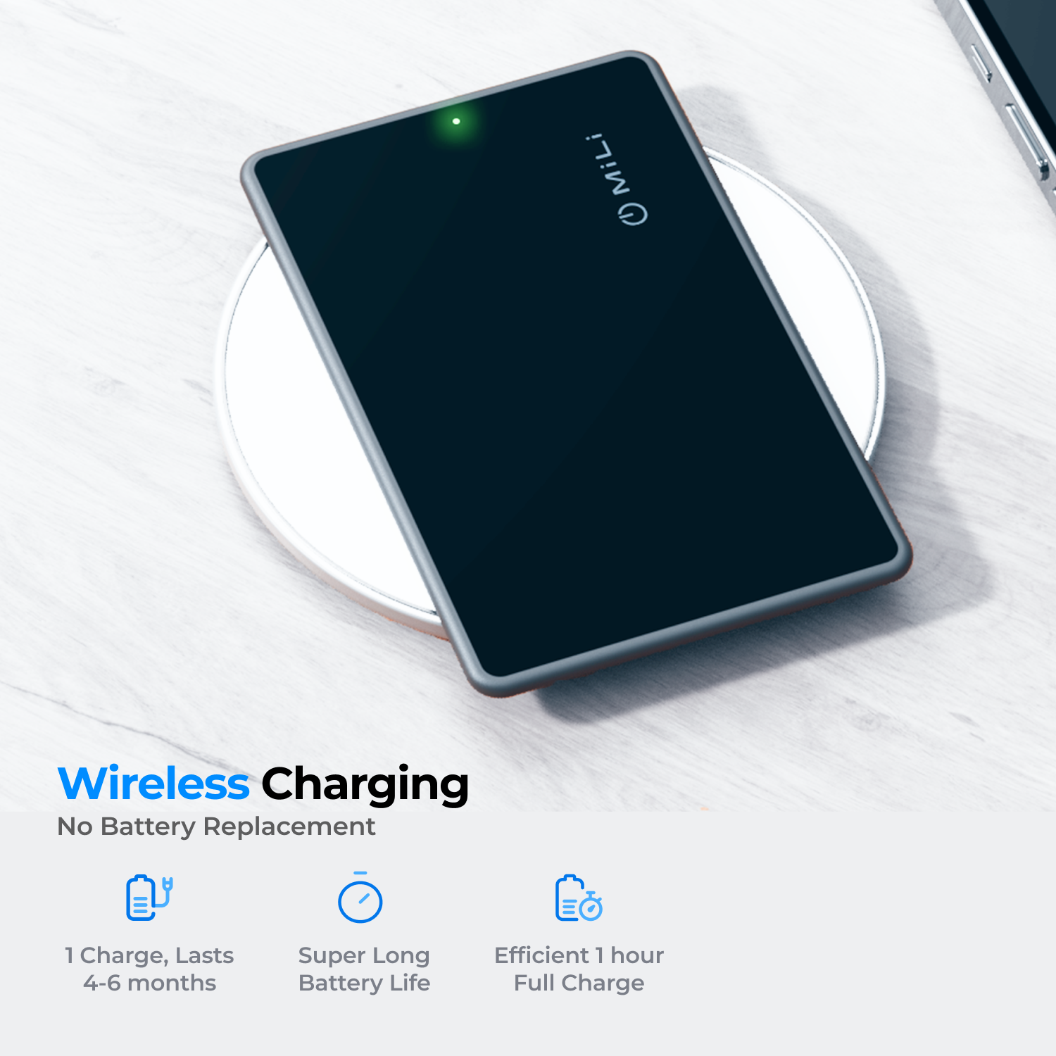 MiCard - Wireless Rechargeable Locator Card