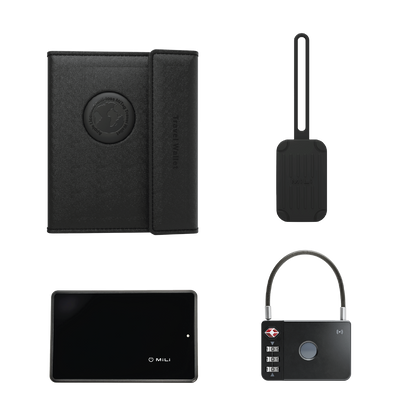 Holiday Gift Bundle: 1 MiBook + 1 Luggage Tag + 1 MiLock + 1 Micard