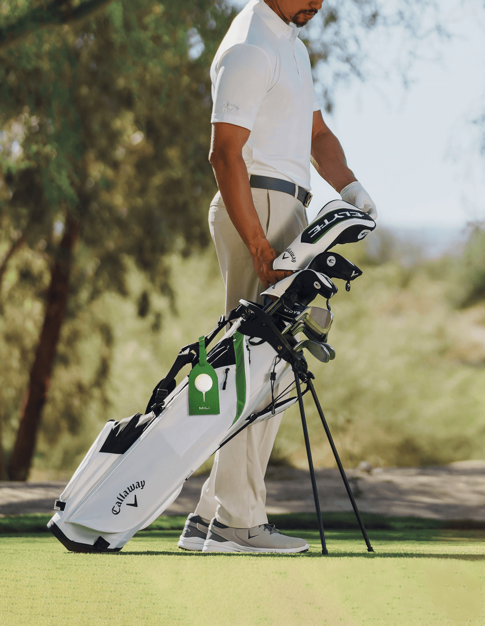 Golf Bag Tag - Built - in MiTag Duo Tracker - MiLi