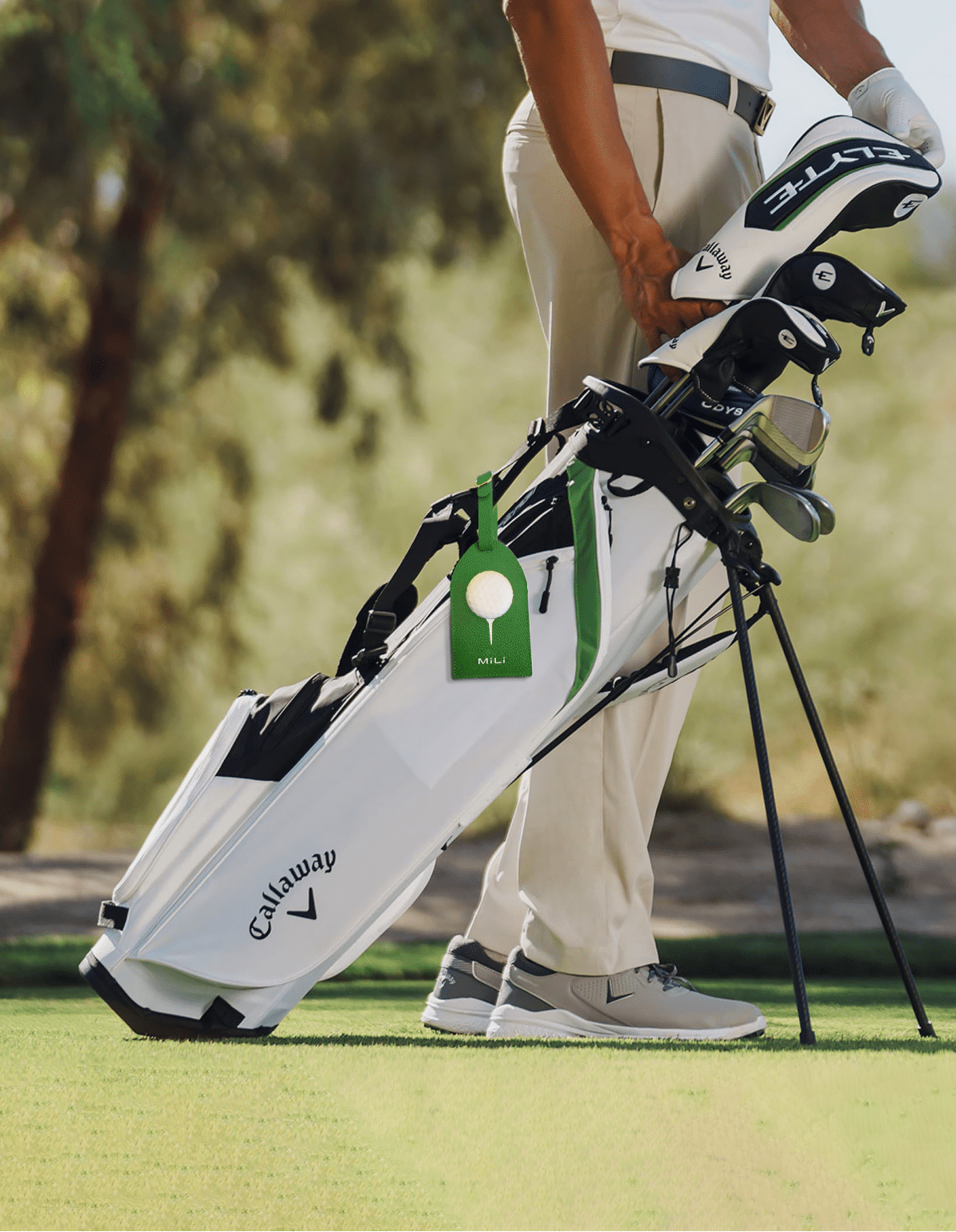 Golf Bag Tag - Built - in MiTag Duo Tracker - MiLi