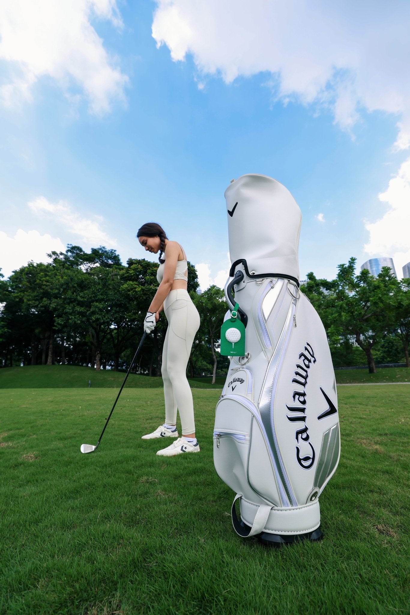 Golf Bag Tag - Built - in MiTag Duo Tracker - MiLi