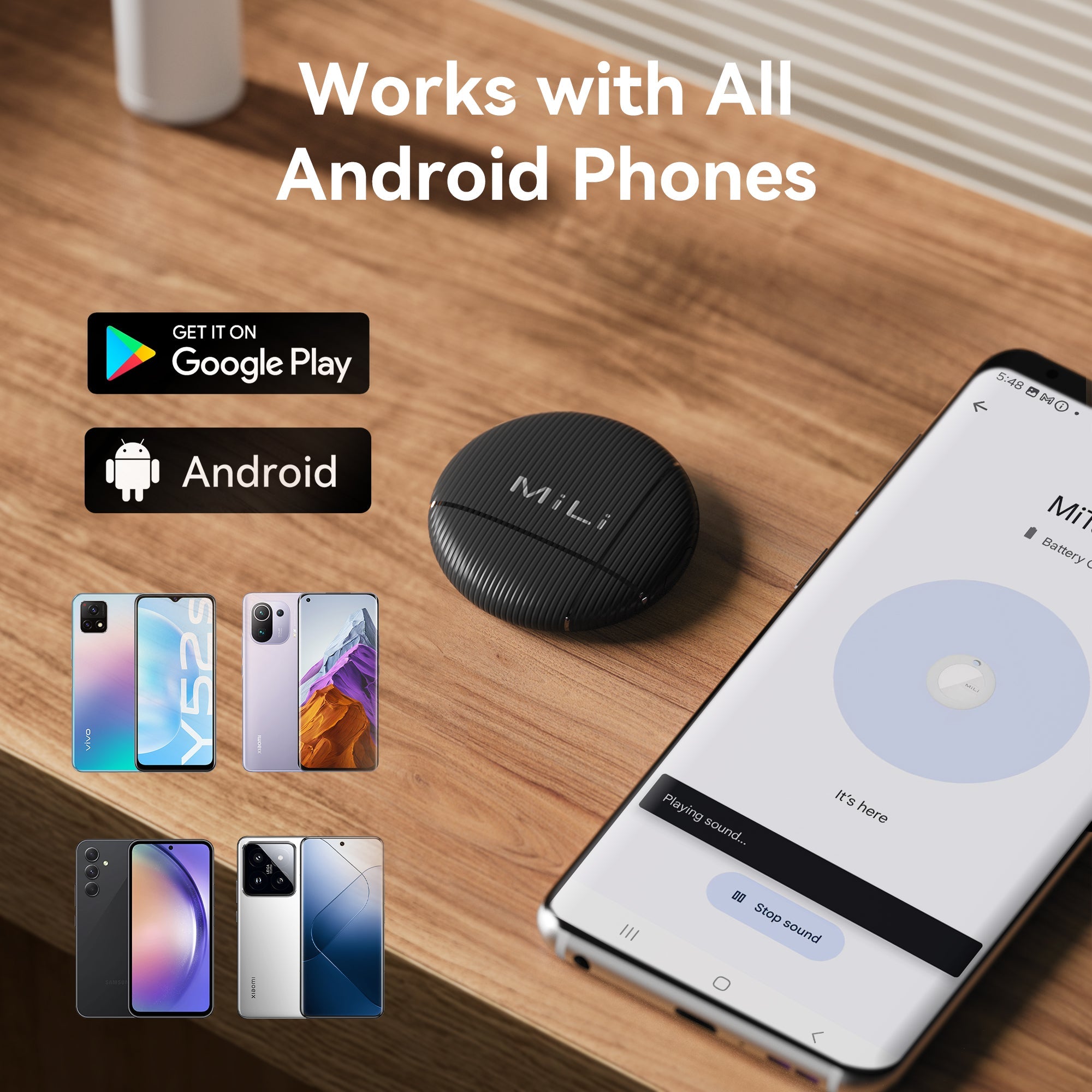 LiTag - Android Item Finder with Lanyard Works with Google's Find My Device - MiLi