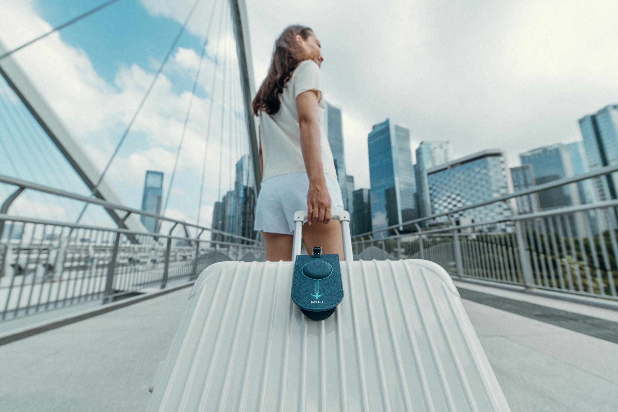 Luggage Tag - Built - in MiTag Duo Tracker - MiLi