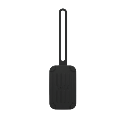 Luggage Tag - Trackable Suitcase Tag (Black) - MiLi