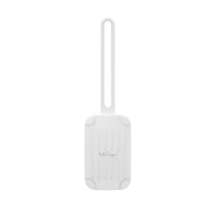 Luggage Tag - Trackable Suitcase Tag (White) - MiLi