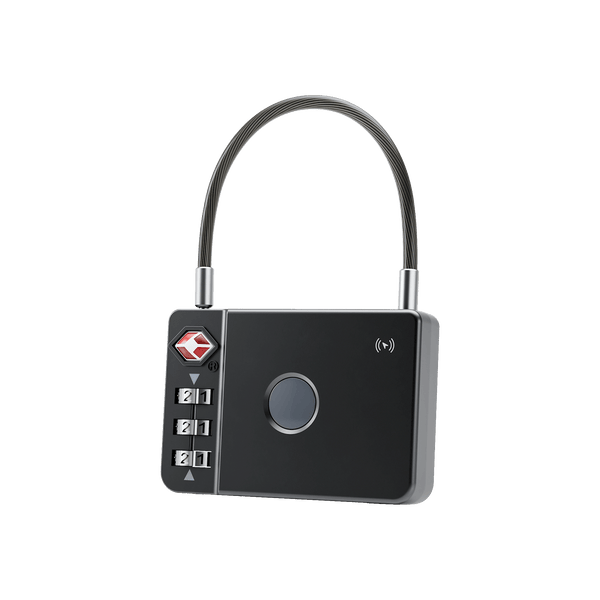 MiLock - TSA Certified Trackable Luggage Lock (Black) - MiLi
