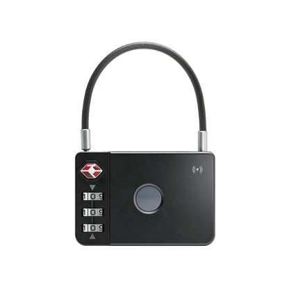 MiLock - TSA Certified Trackable Luggage Lock (Black) - MiLi