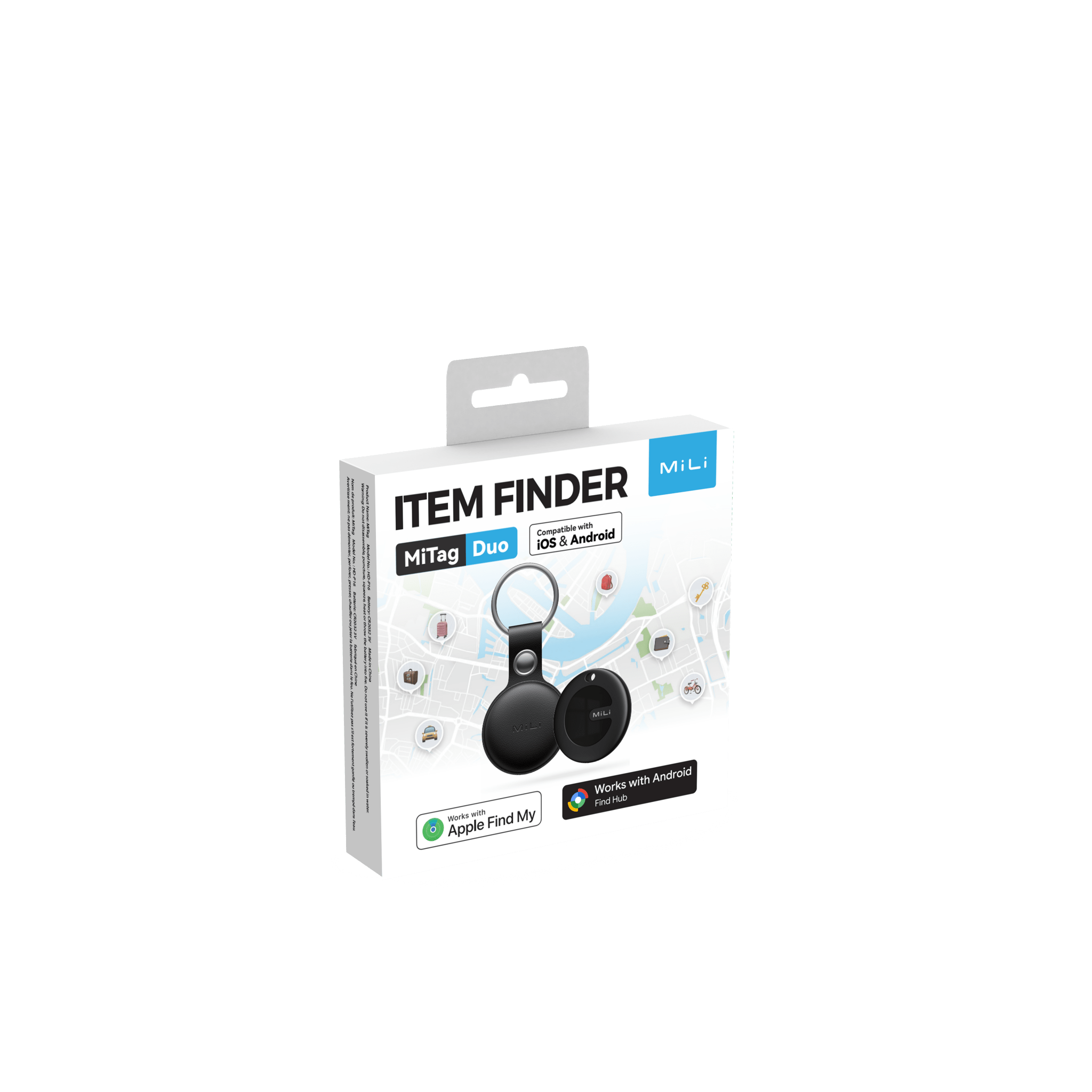 MiTag Duo - Item Finder iOS or Android Compatible（1 pc） - MiLi