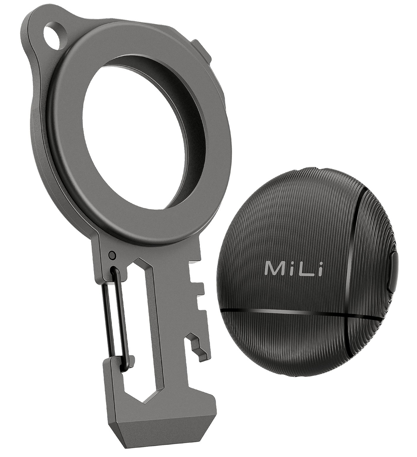 Multi - Functional Keychain - Built - in LiTag Duo Tracker - MiLi