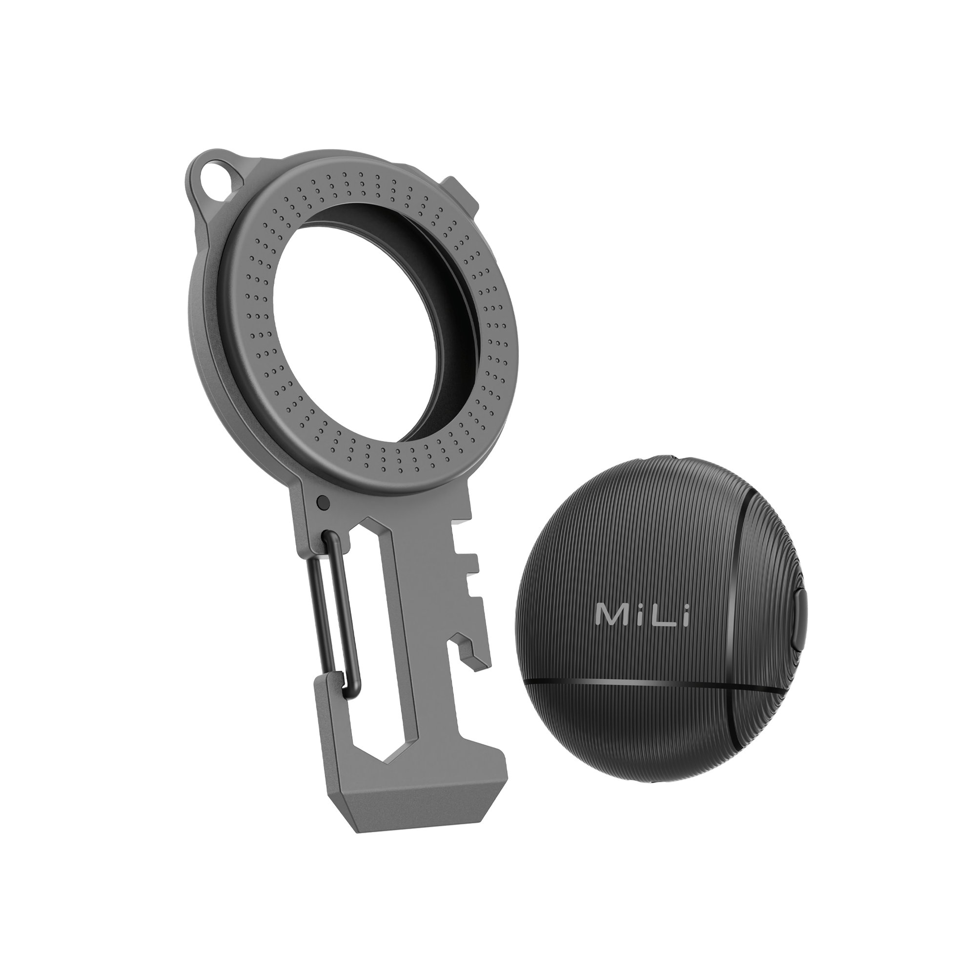 Multi - Functional Keychain - Built - in LiTag Duo Tracker - MiLi