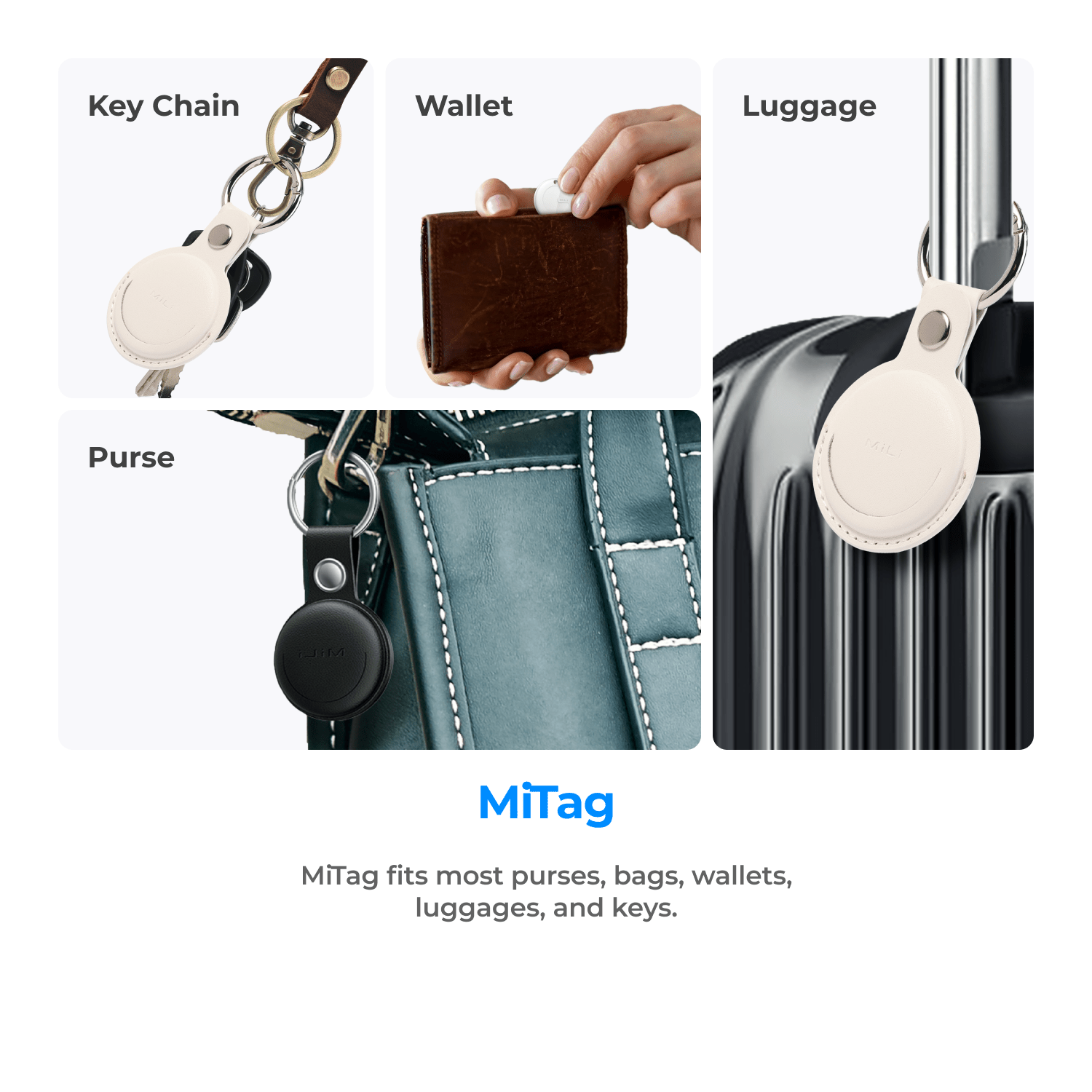 Traveler Gift Pack: MiTag x4, MiLock x4, Luggage Tag x4 - MiLi