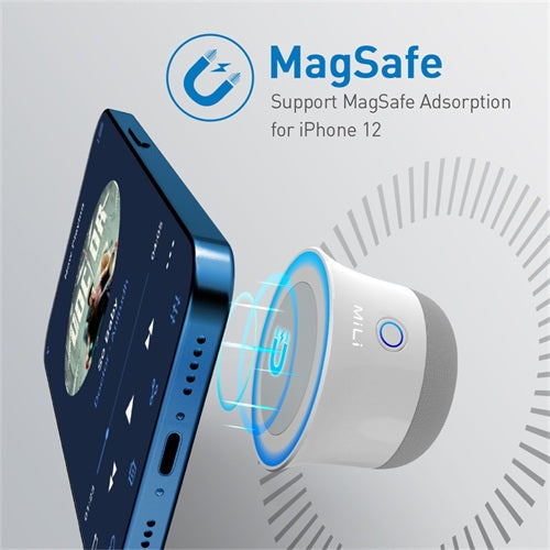 🔥Buy 2 save $10🔥 - MiLi Mag-SoundMate, Mini Magnetic Bass Bluetooth Speaker, Support MagSafe